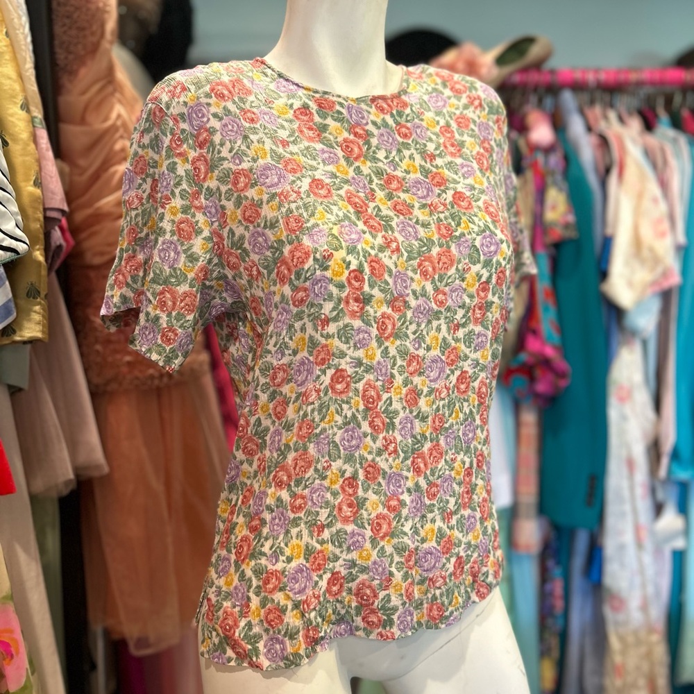 80s Floral Short Set - Picture 2 of 16